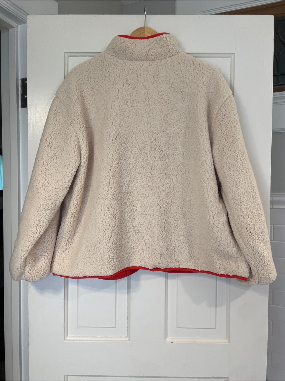 Lego Cream Sherpa Jacket with Pink and Red Trim - Picture 2 of 7
